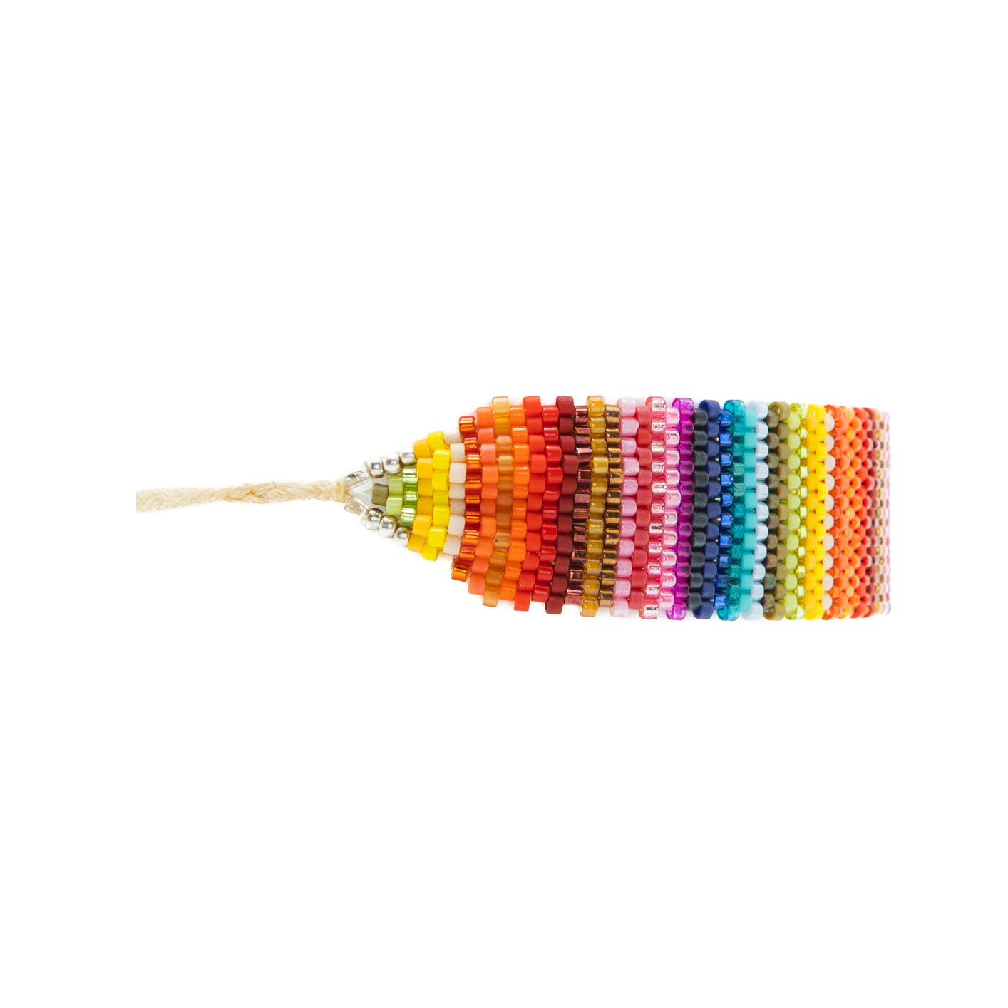 Pulsera Miyuki grande lineas verticales colores