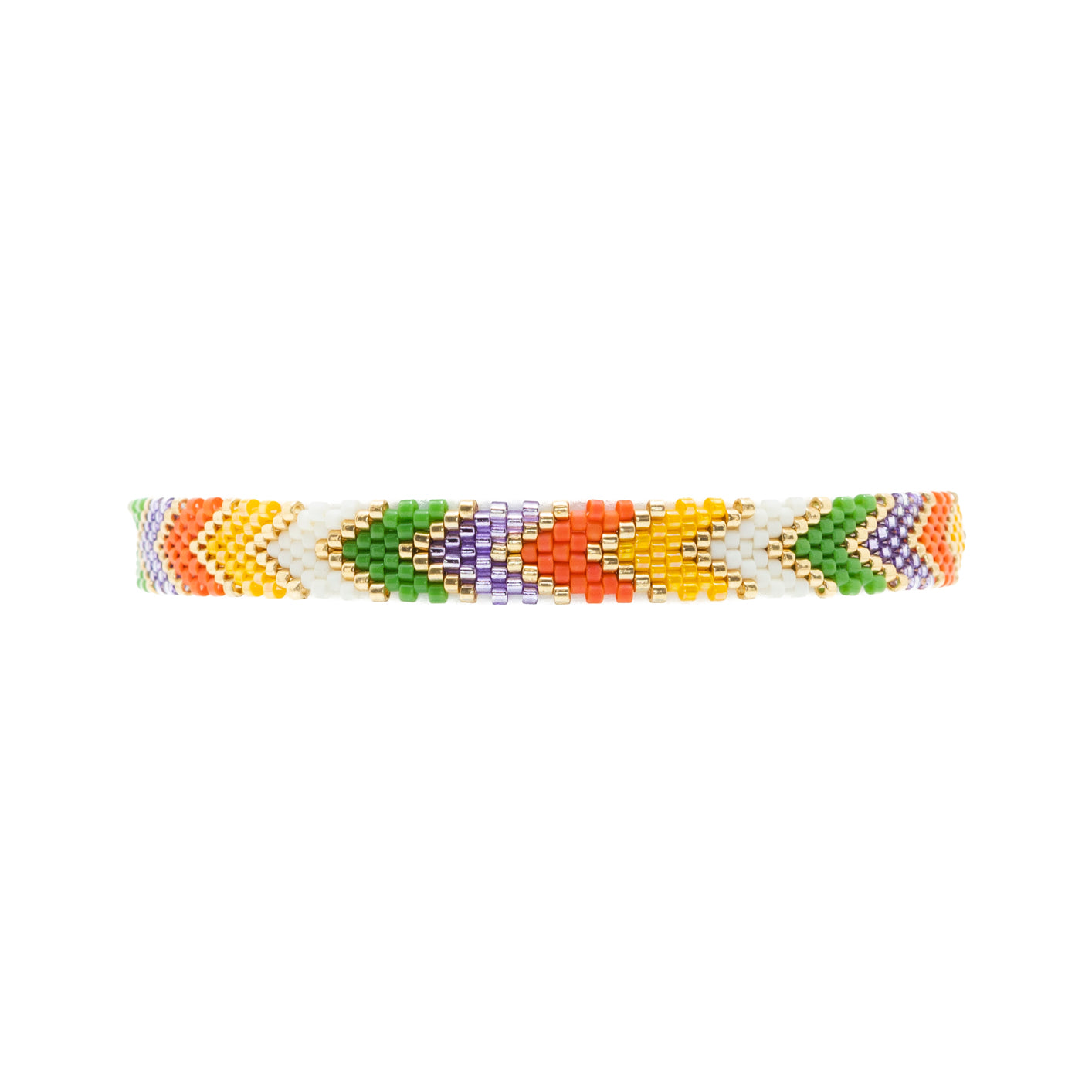 Pulsera Miyuki chica Fechas amarillo naranja verde