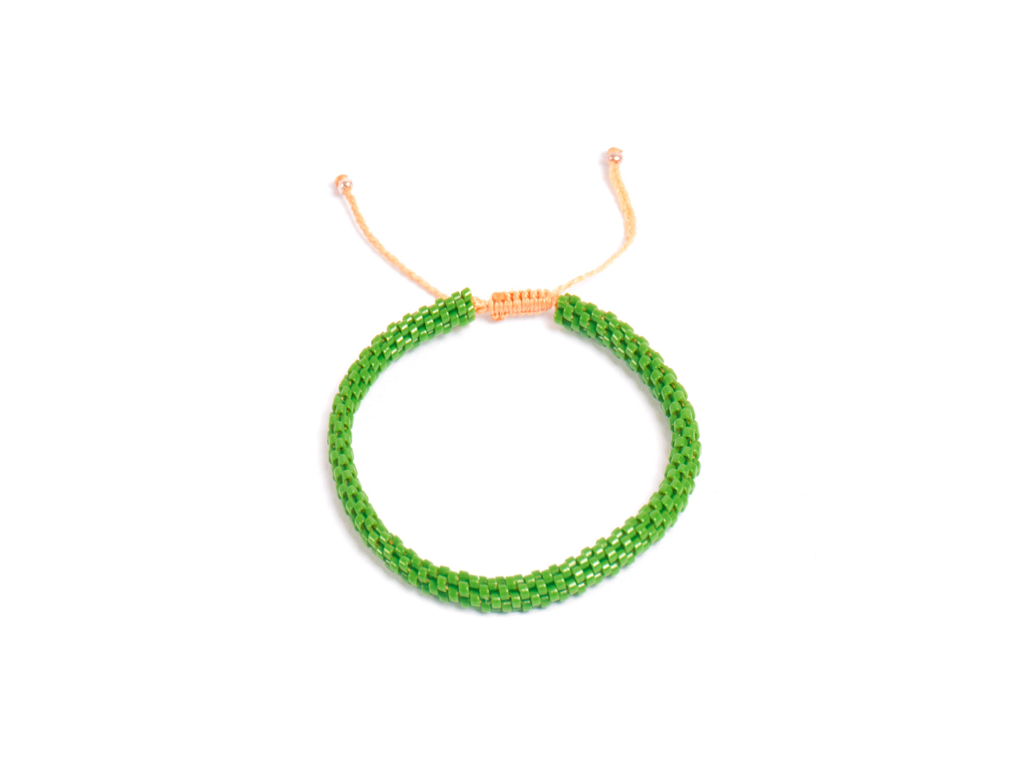 Pulsera Miyuki redondas verde