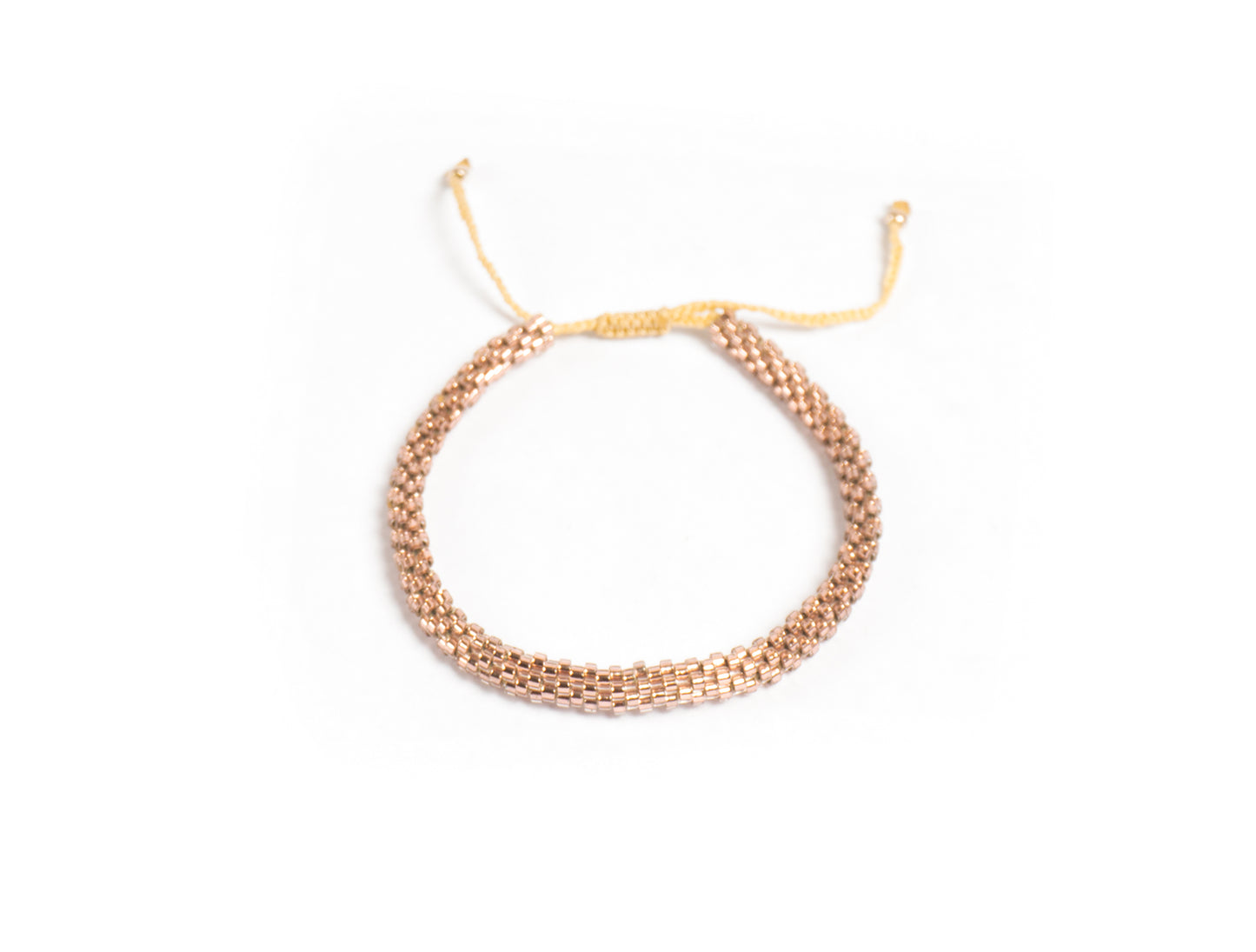 Pulsera Miyuki redondas rosa