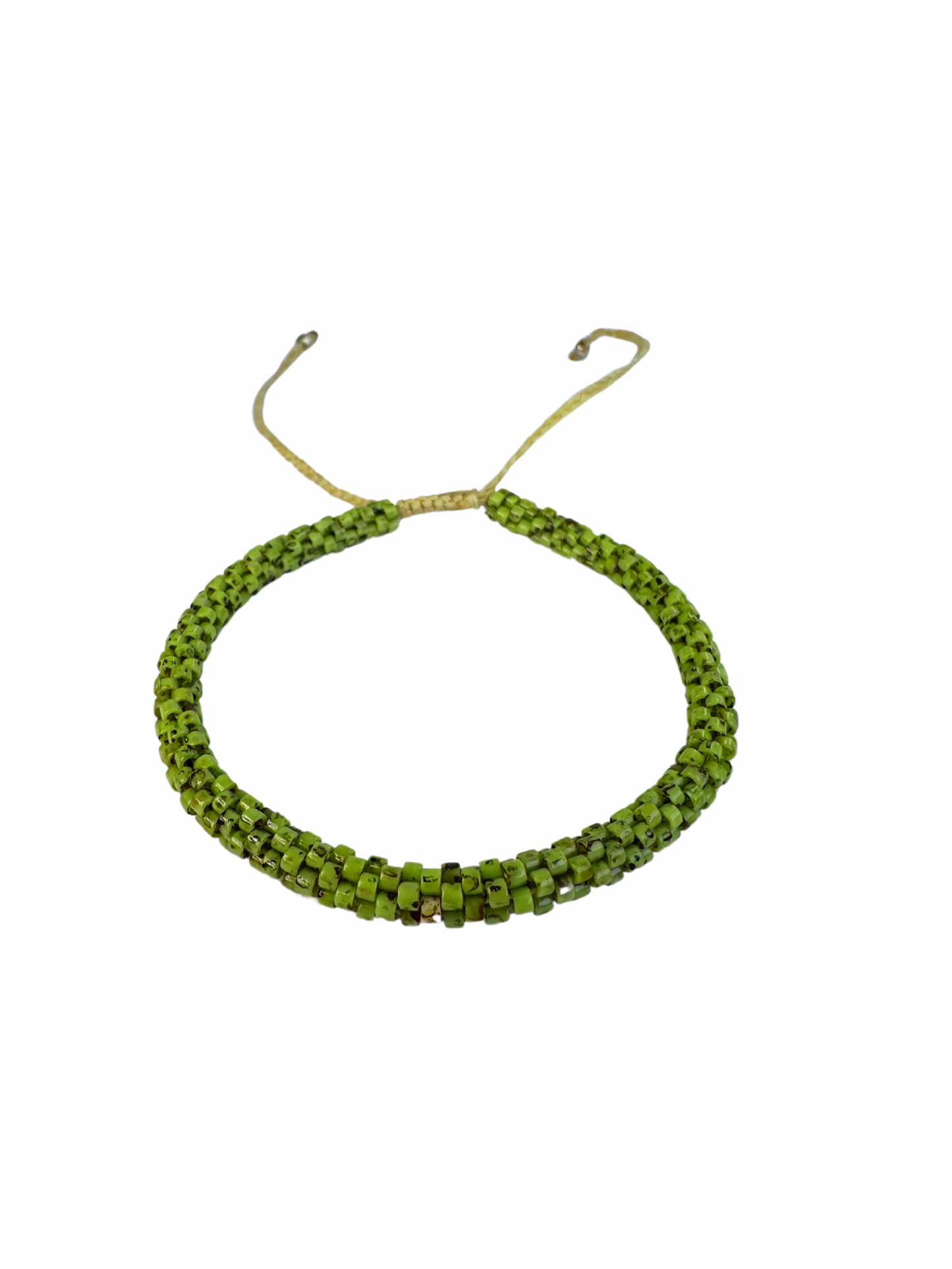 Pulsera Miyuki redondas verde