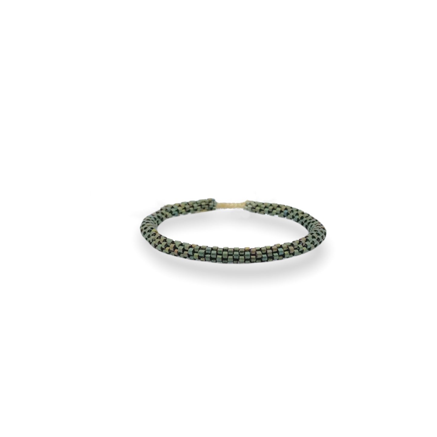 Pulsera Miyuki redondas verde