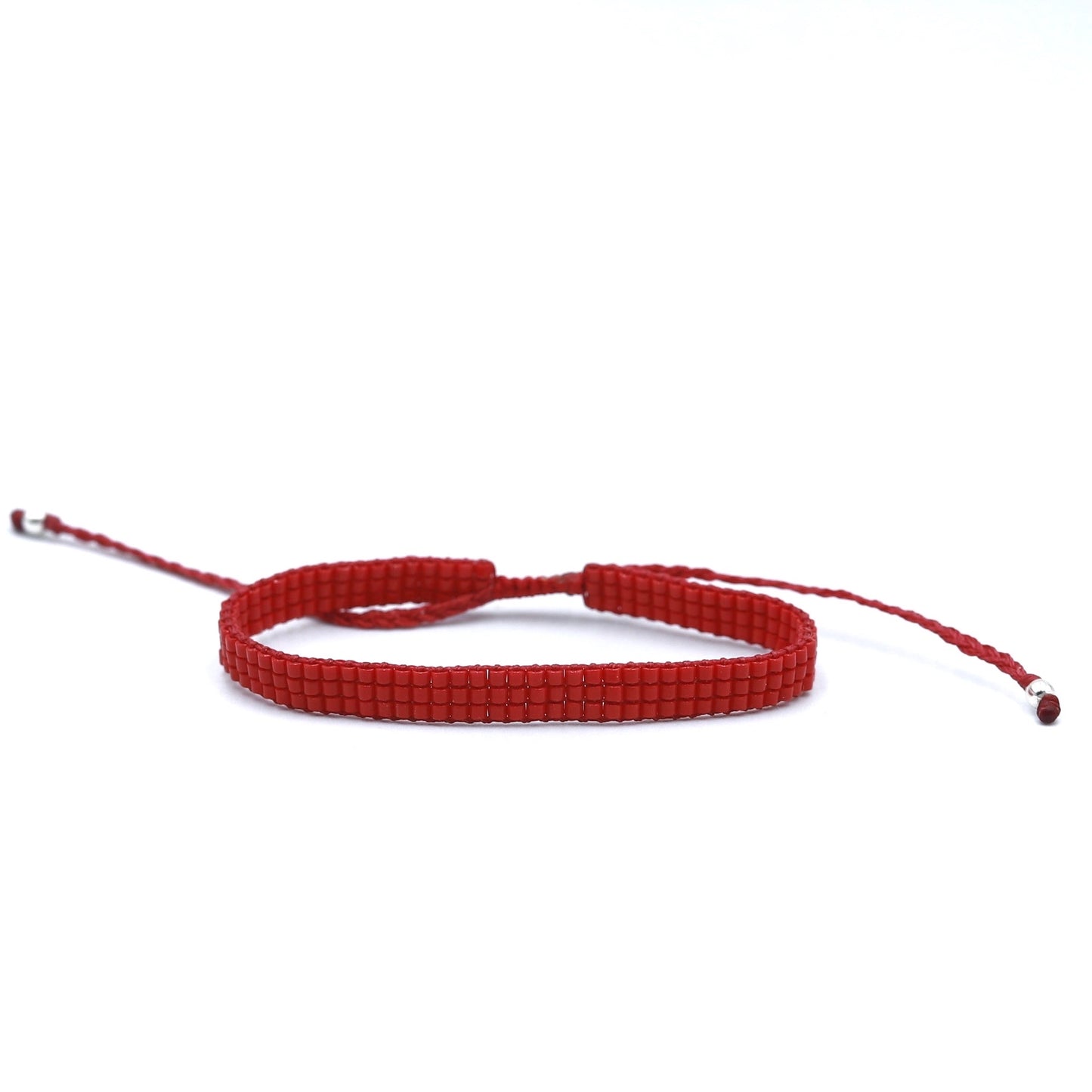 Pulsera MIYUKI 3 lineas rojo
