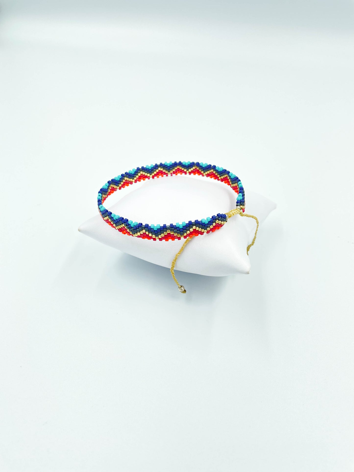 Tobillera Miyuki espiral colores