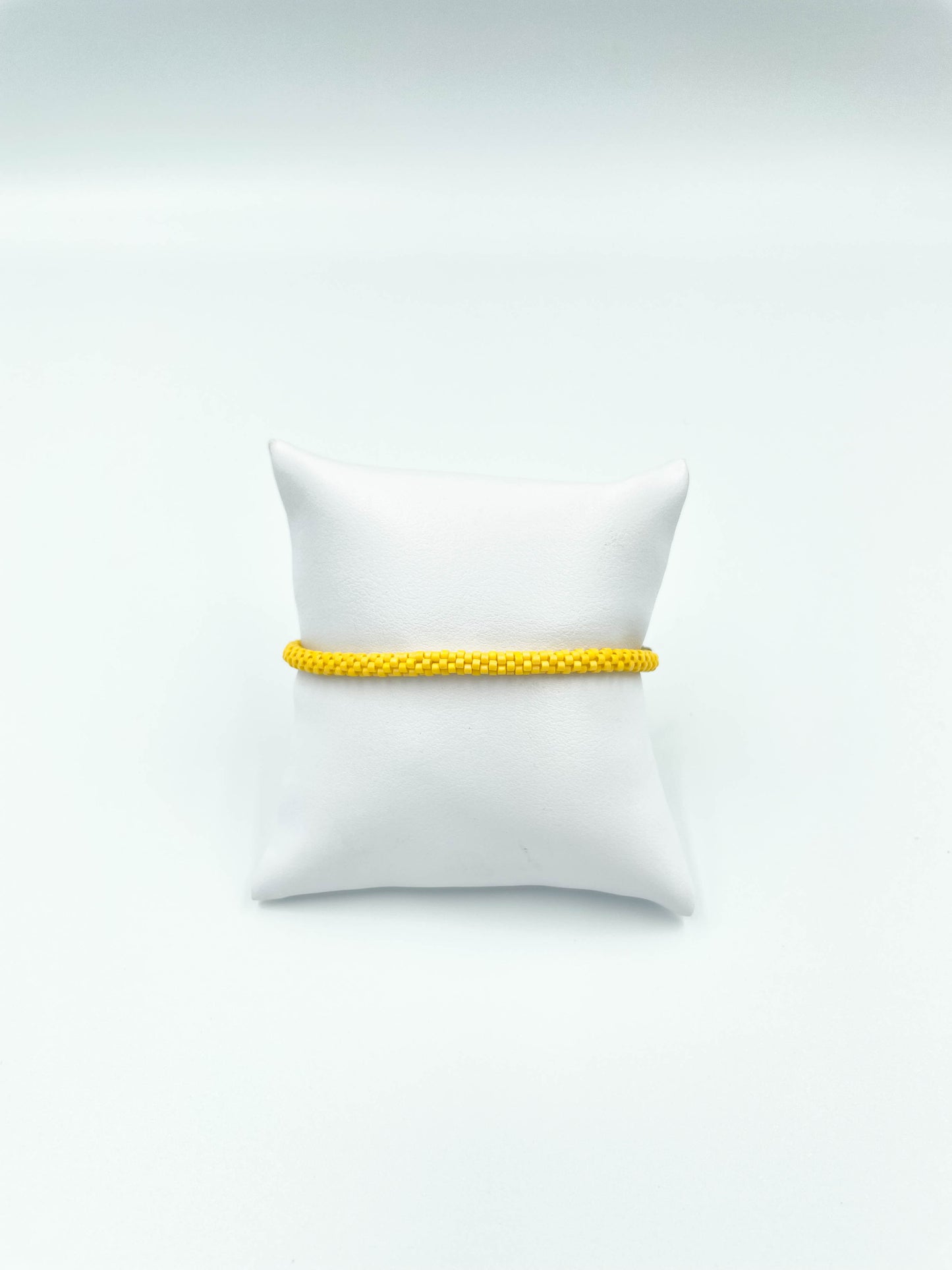 Pulsera Miyuki redonda amarilla