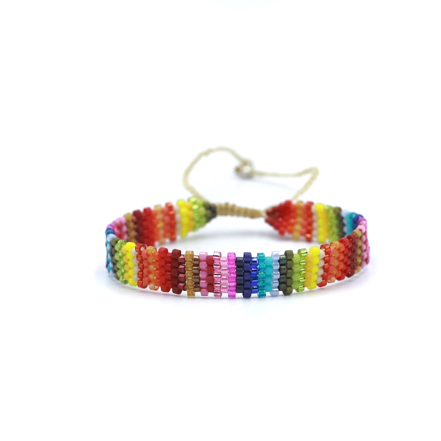 Pulsera Miyuki chica lineas verticales colores