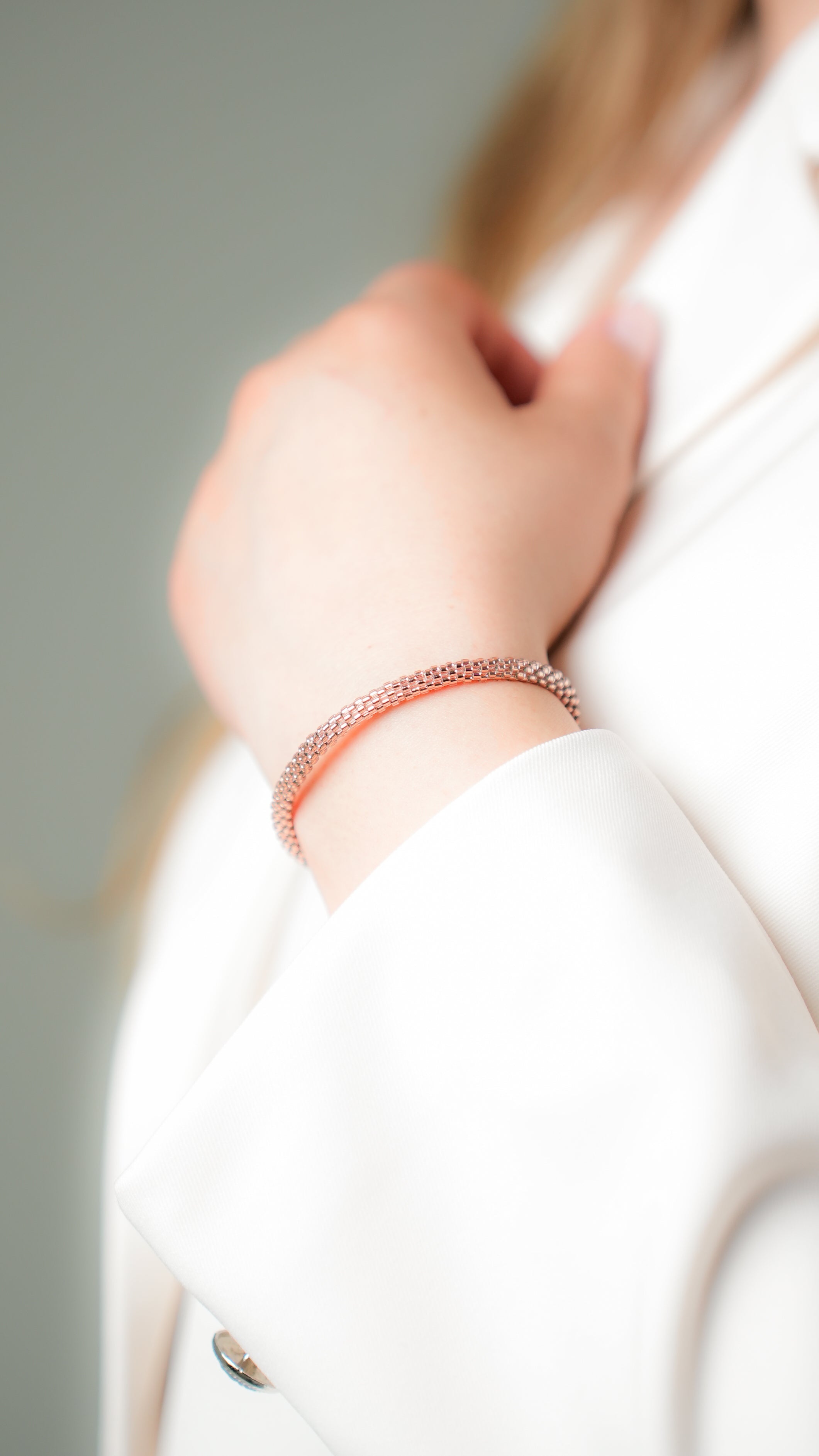 Pulsera Miyuki redondas rosa