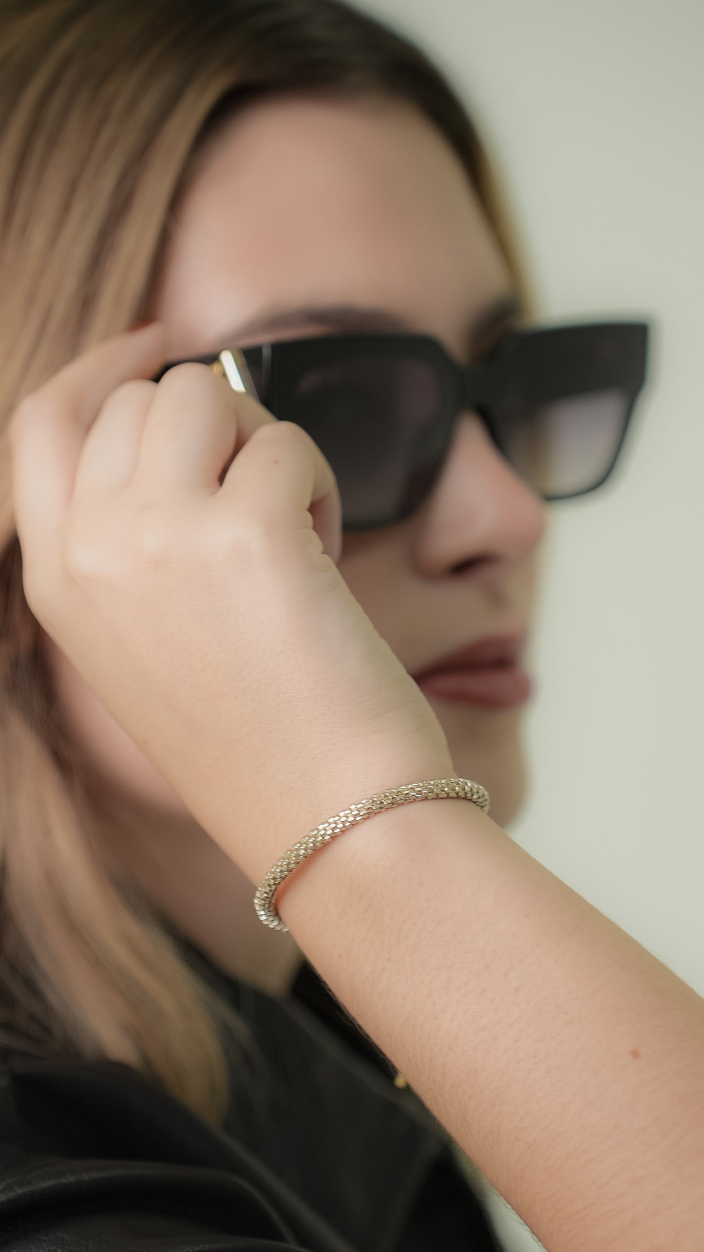 Pulsera Miyuki redonda plata