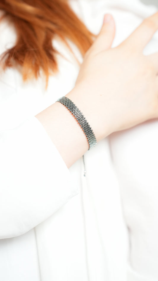Pulsera Miyuki chica oxford brillante