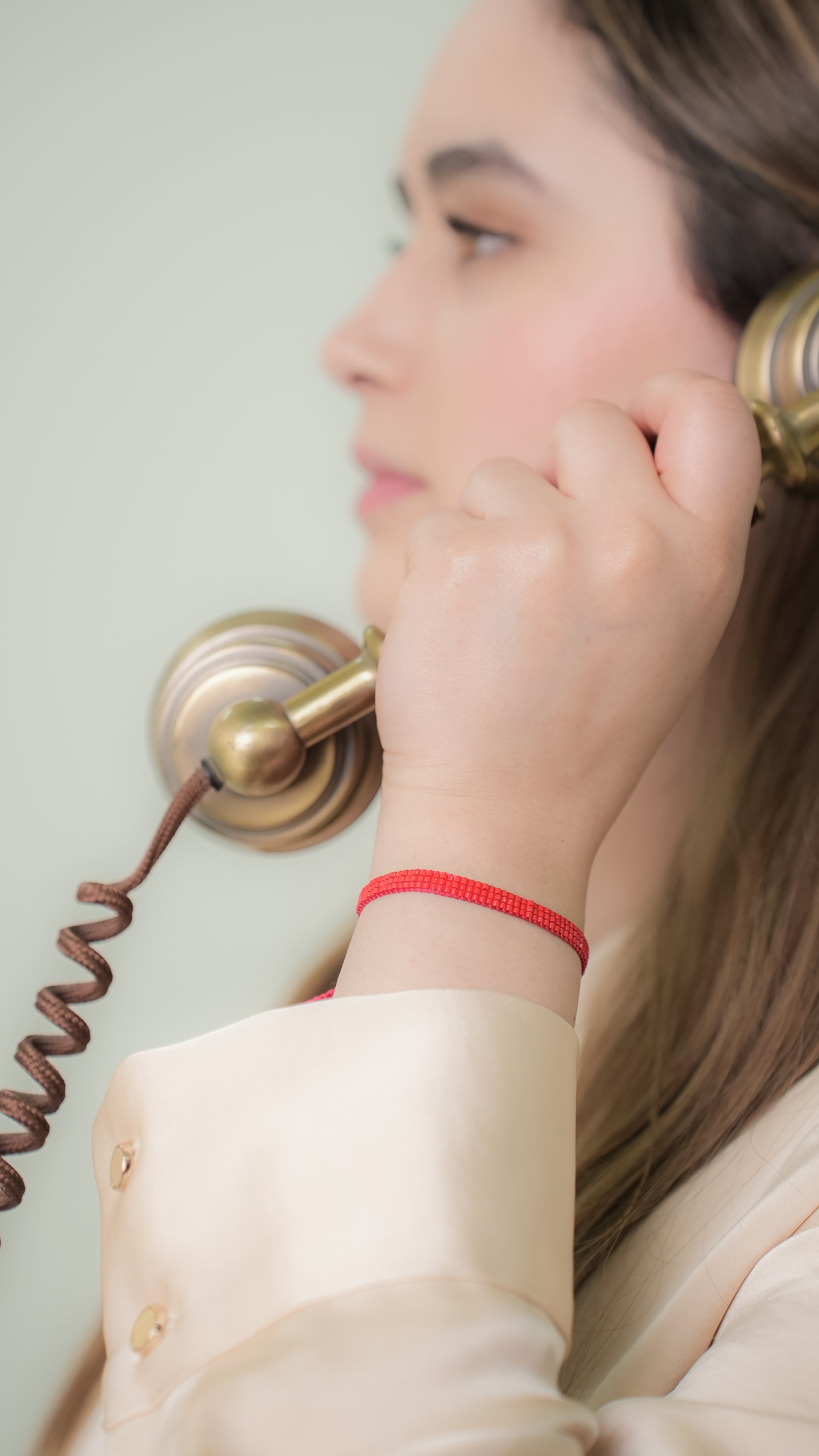 Pulsera MIYUKI 3 lineas rojo
