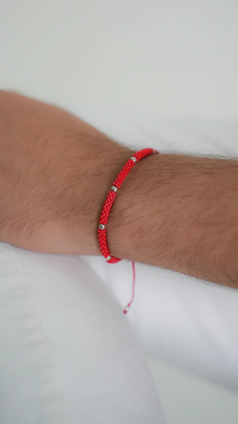 Set ROJO CORAZON PLATA