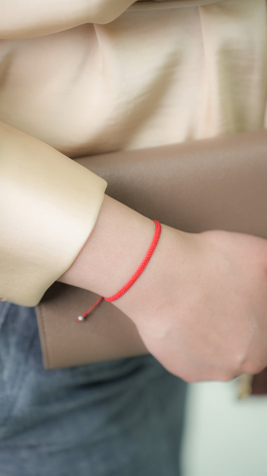 Pulsera Miyuki linea sencilla roja