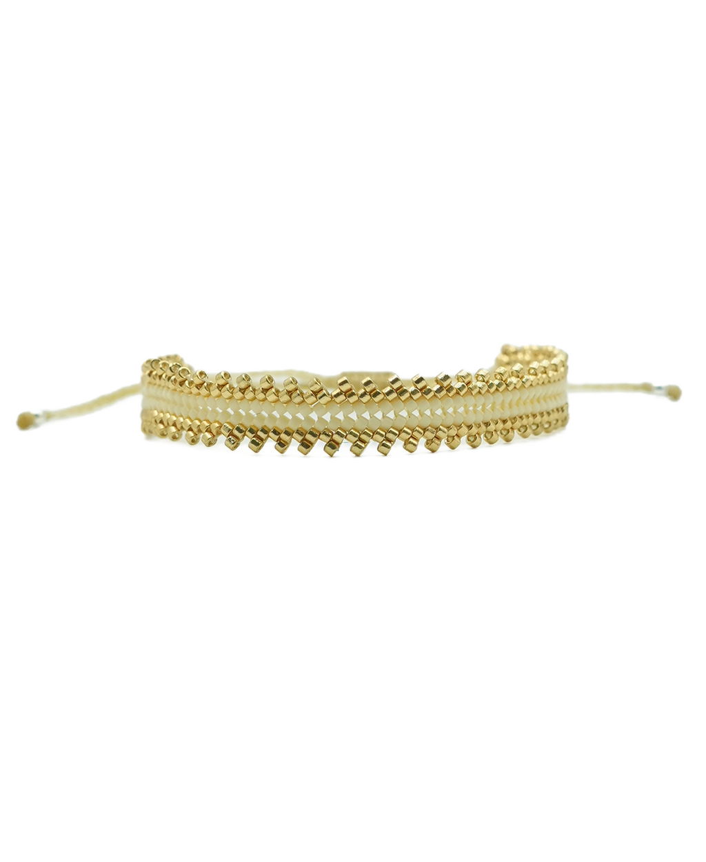 TRENZA MEDIANA BEIGE ORO