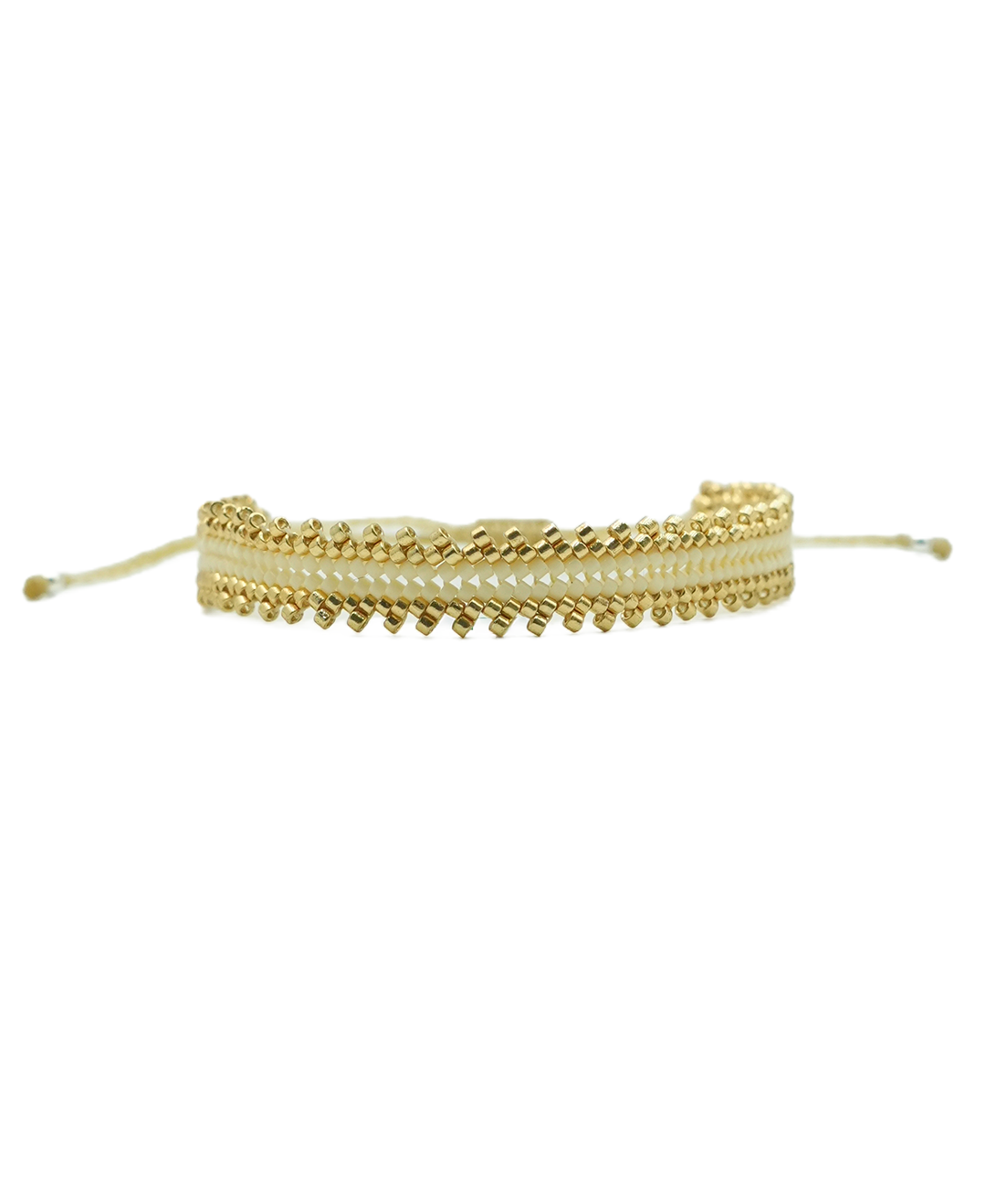 TRENZA MEDIANA BEIGE ORO