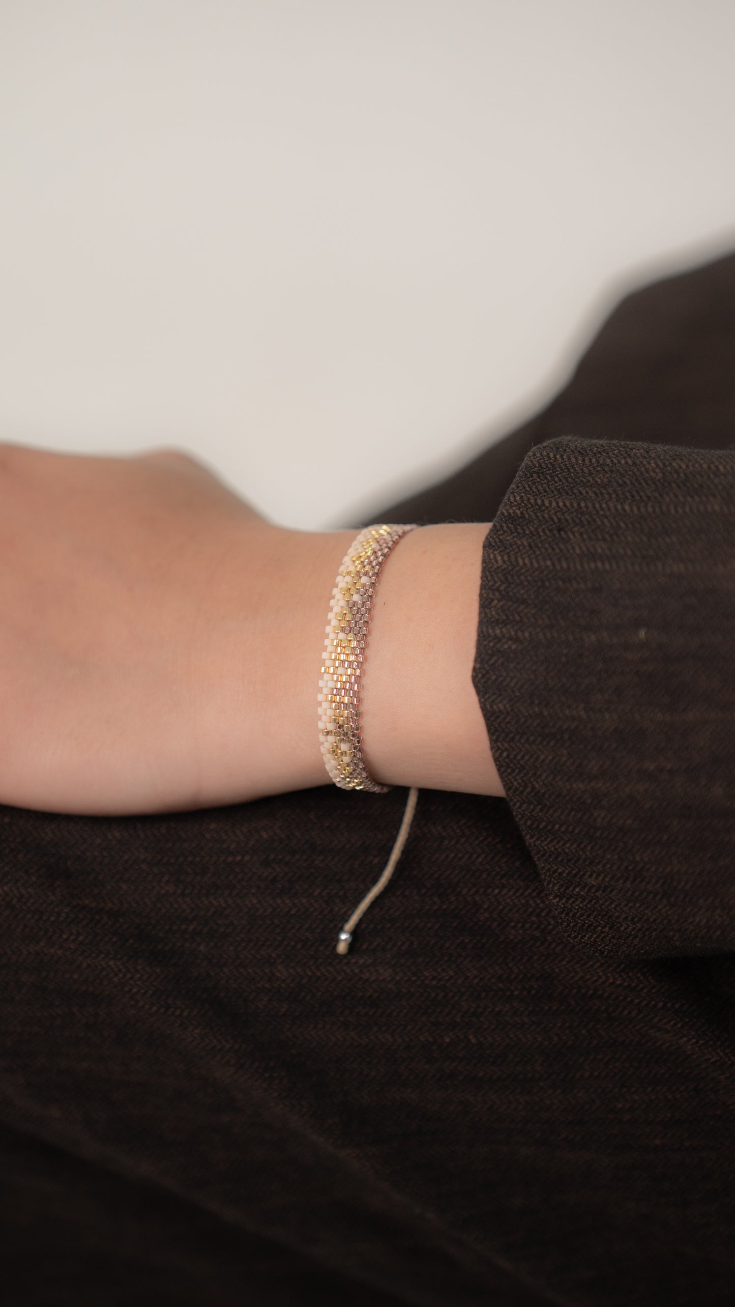 Pulsera miyuki chica nude rose oro