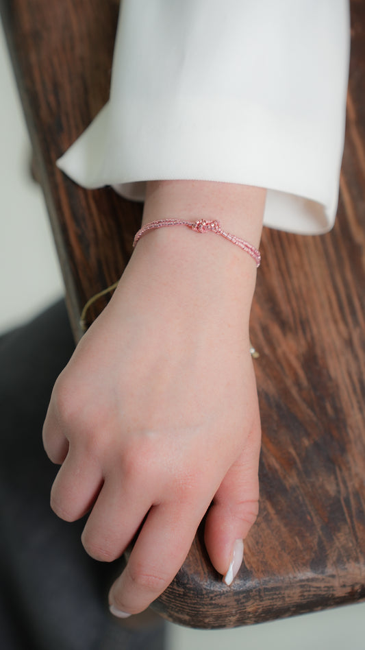 Pulsera MIYUKI nudo rose Gold