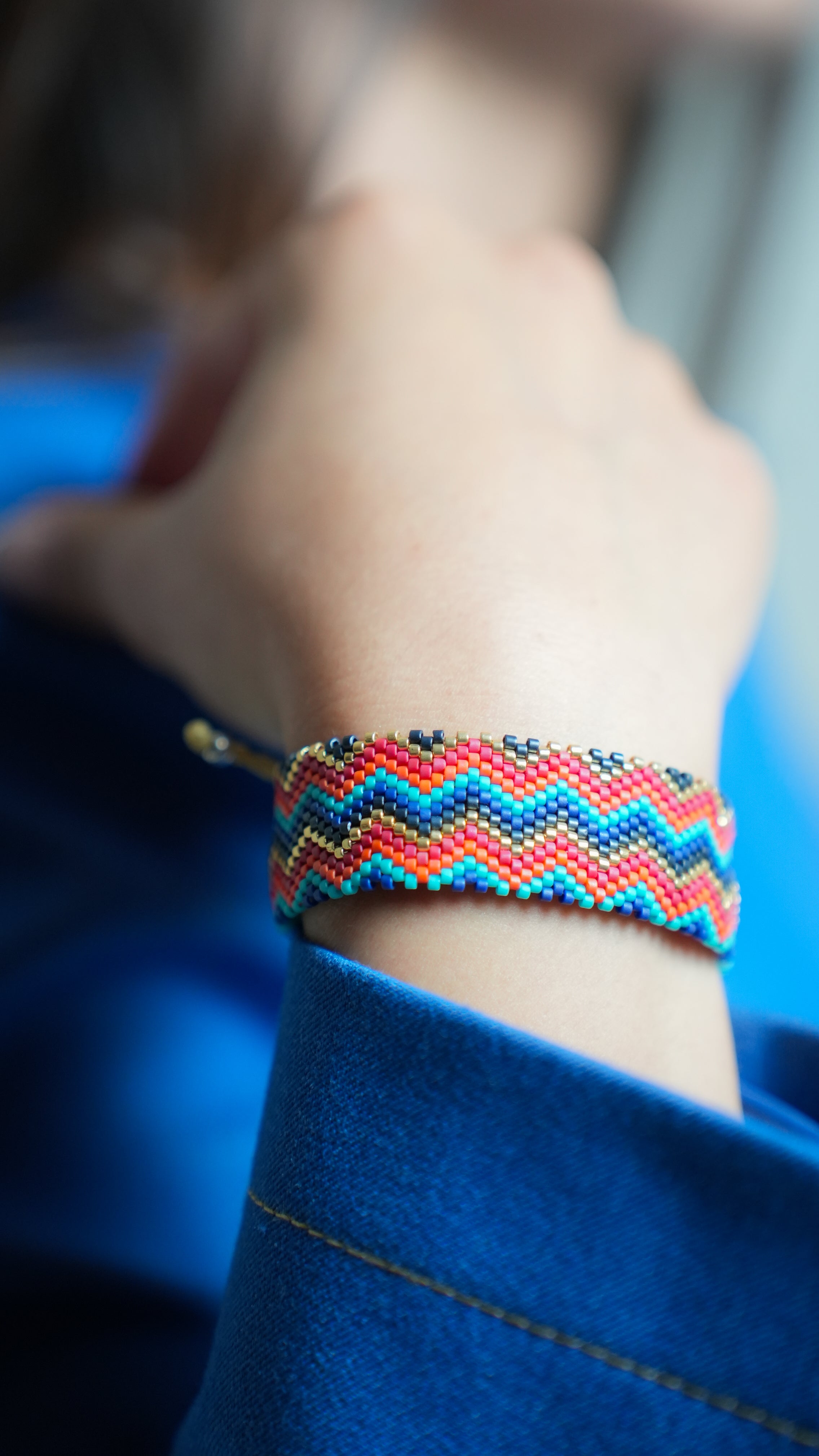 Pulsera Miyuki grande espiral colores