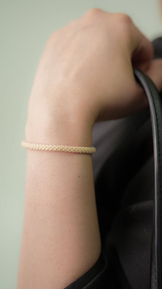 Pulsera Miyuki redonda Nude