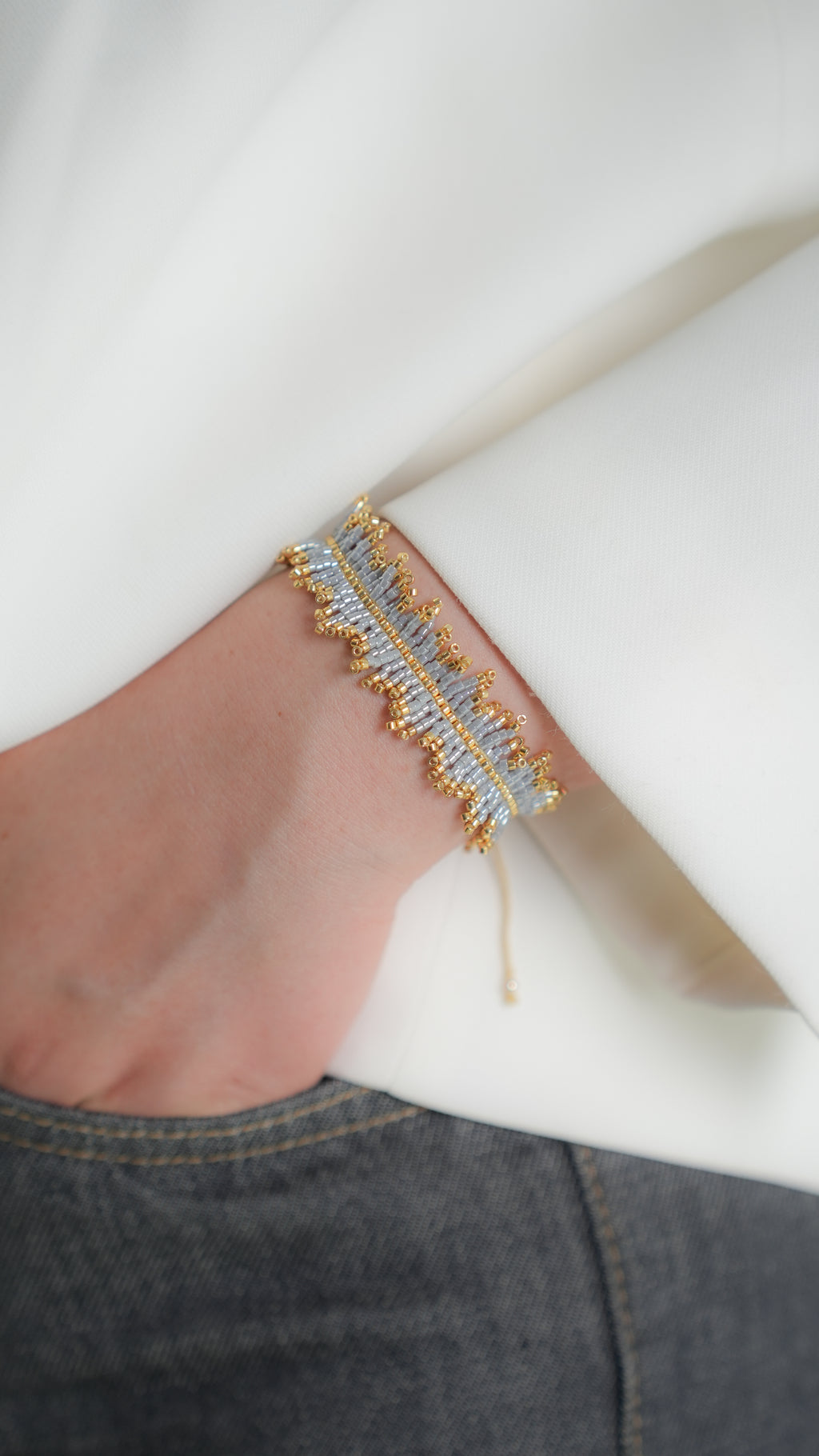 Brazalete Miyuki FLECOS AZUL