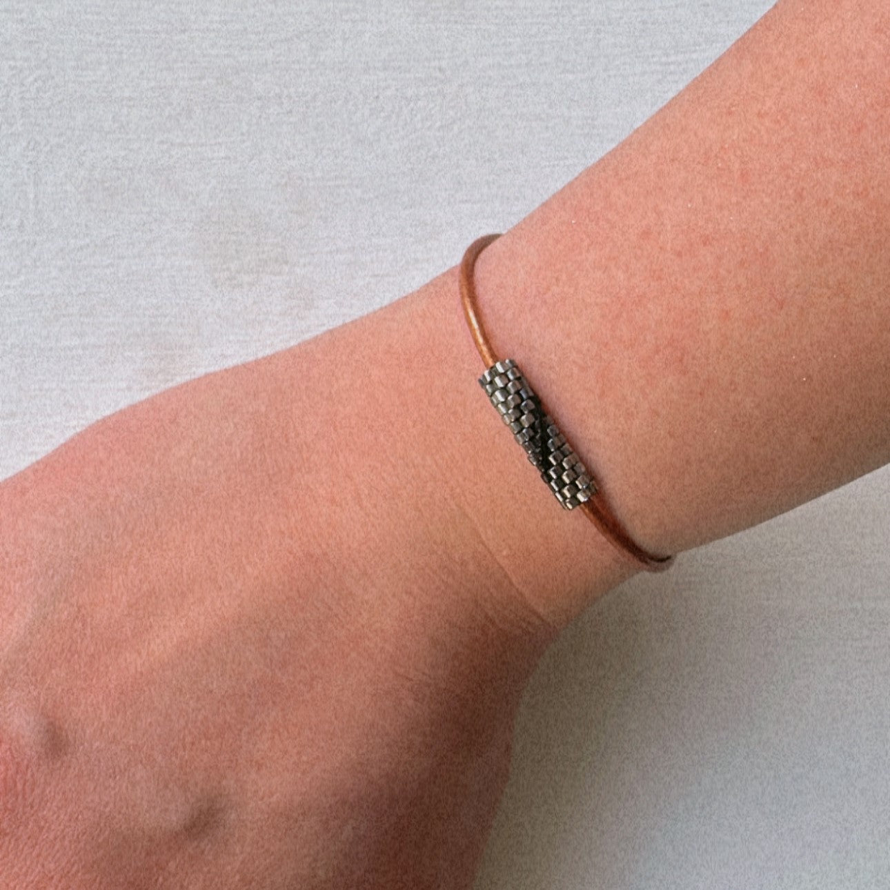 Pulsera Miyuki cilindro