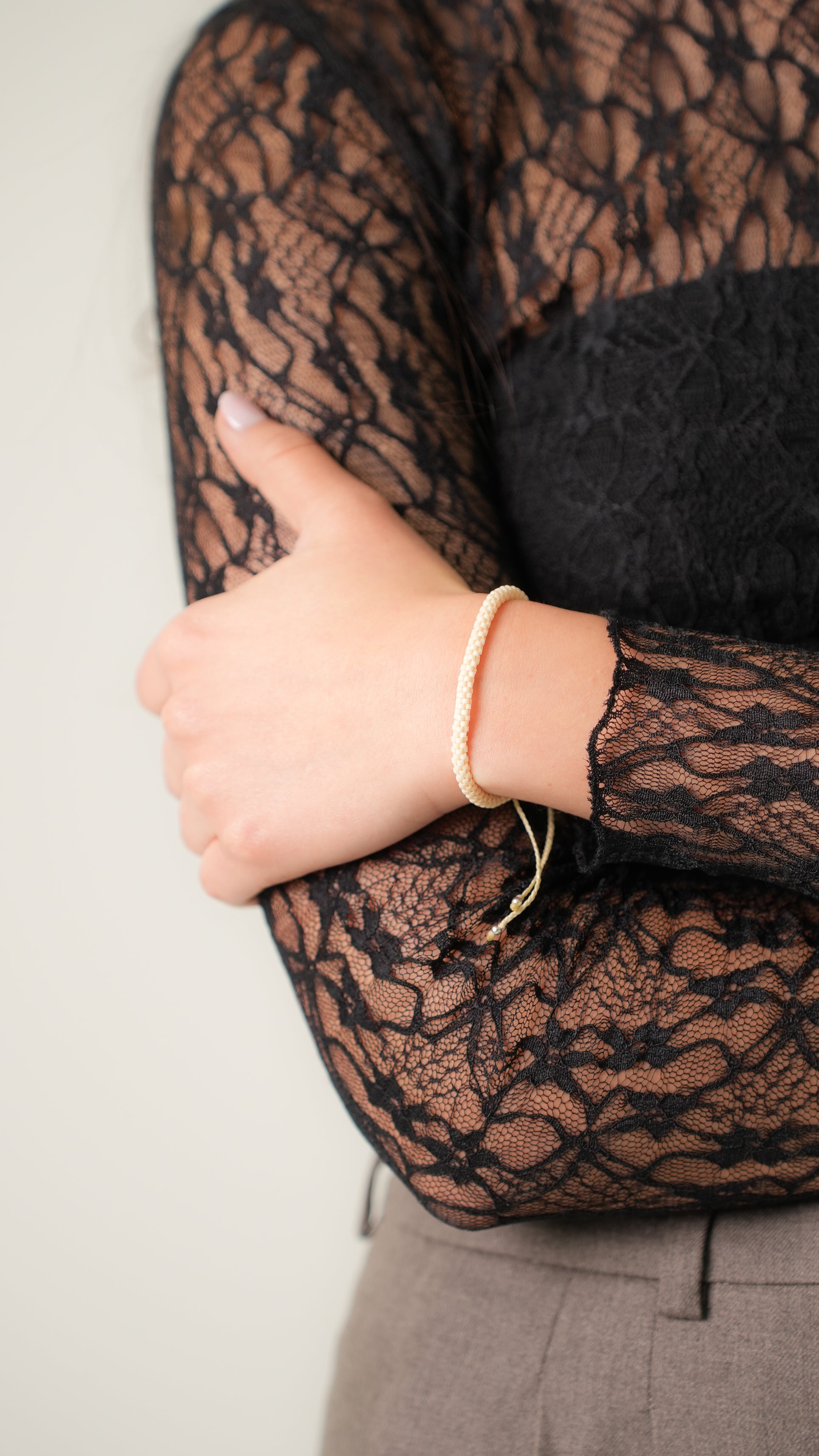 Pulsera Miyuki redonda Nude