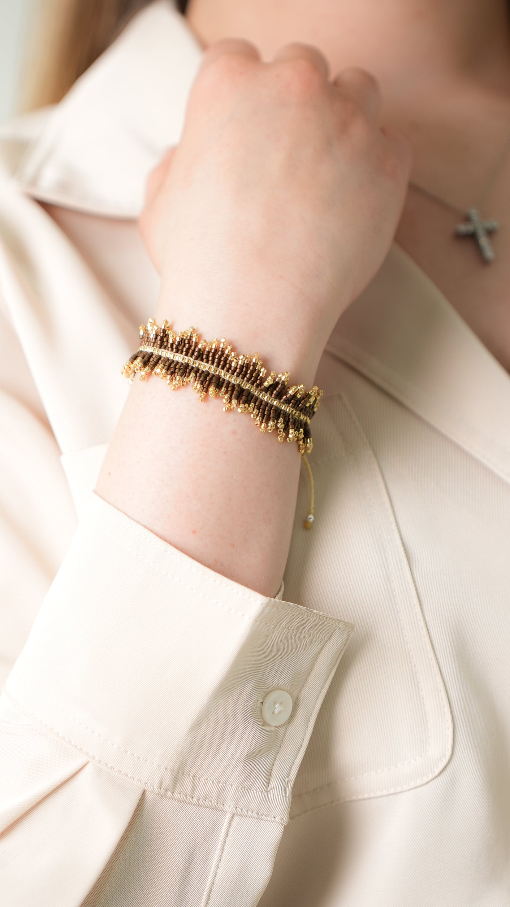 Brazalete Miyuki FLECOS CAFE