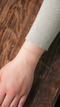 Pulsera Miyuki sencilla dorado