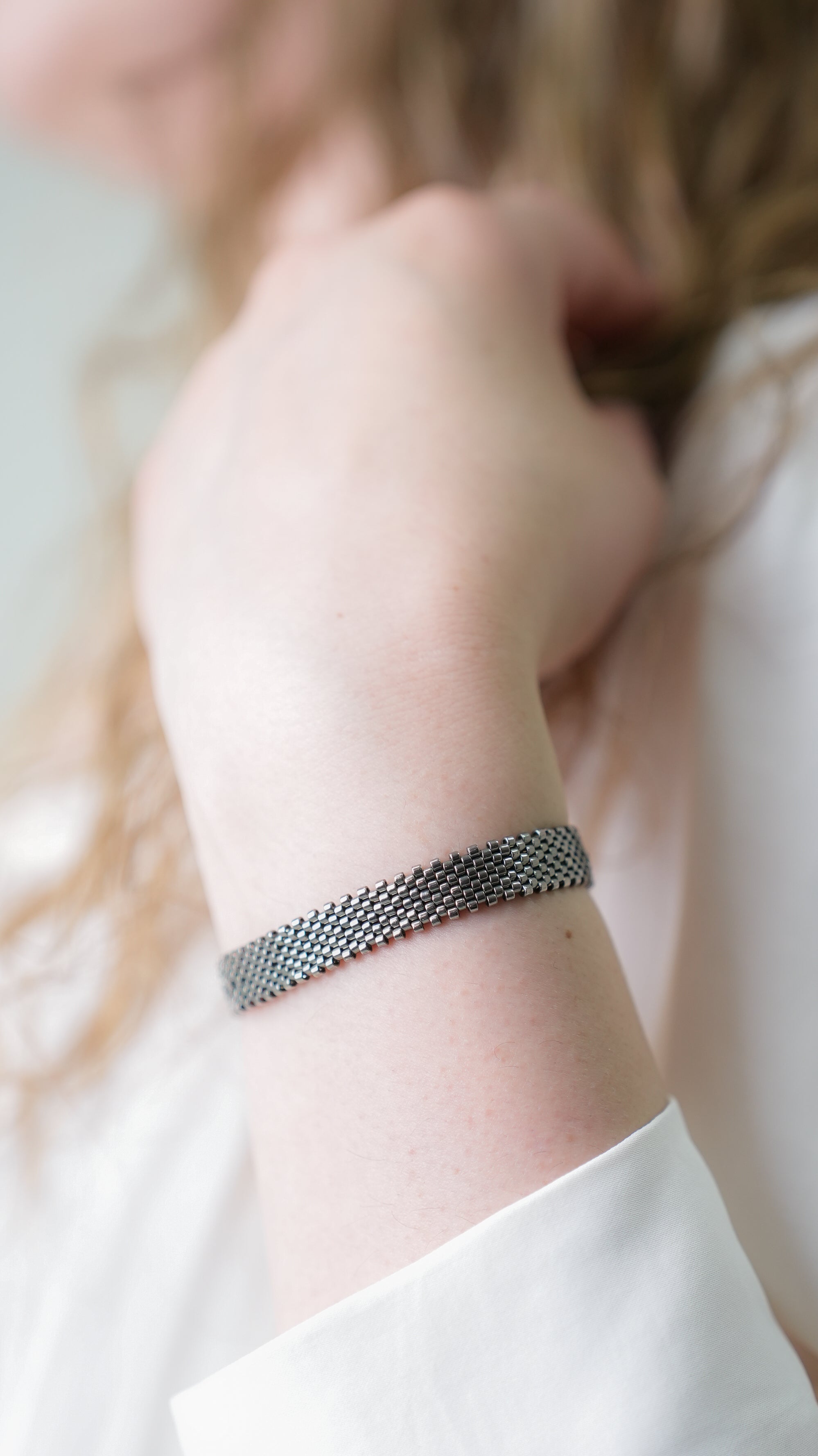 Pulsera Miyuki chica oxford brillante