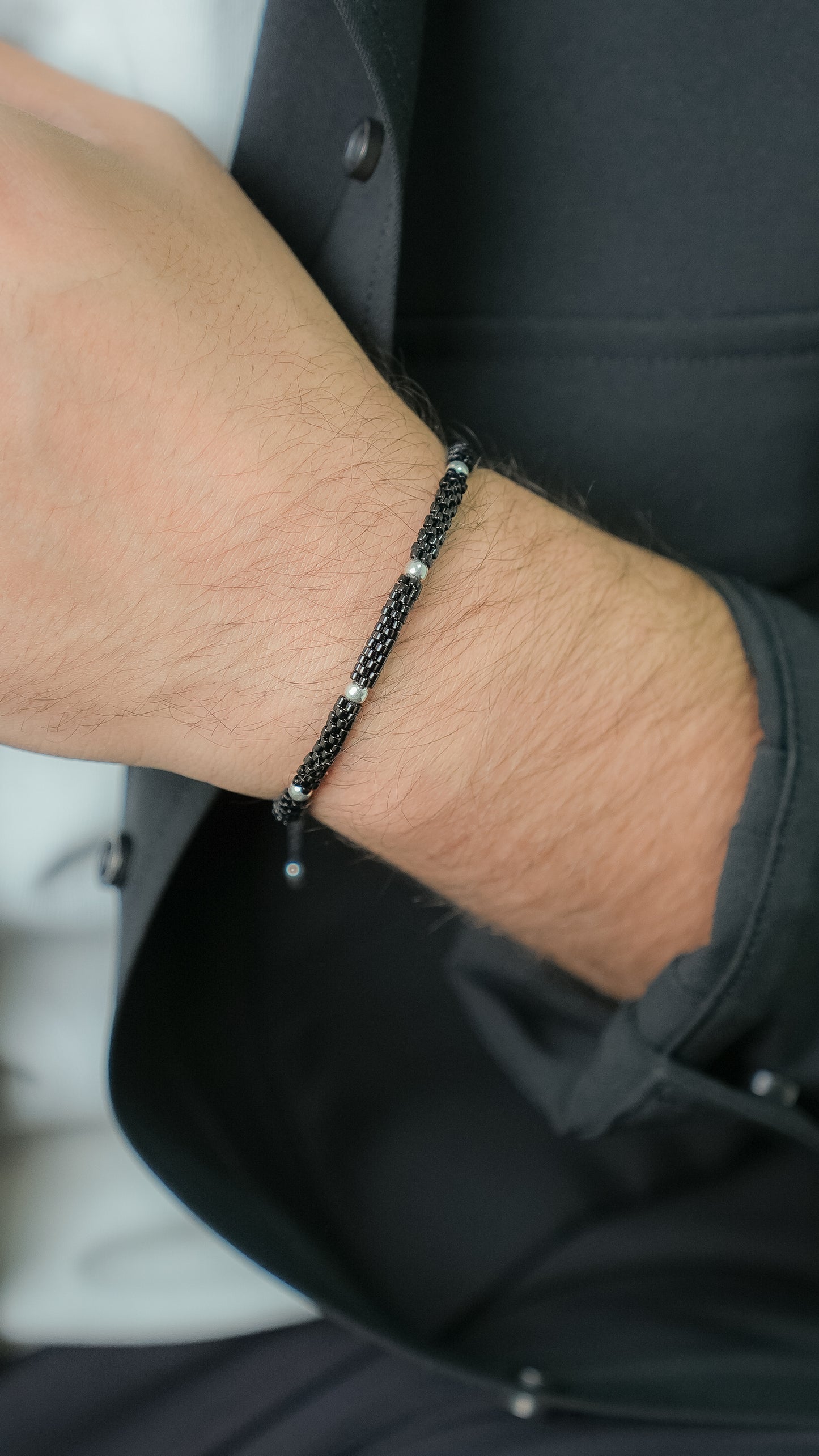 Pulsera redonda BOREAL NEGRA