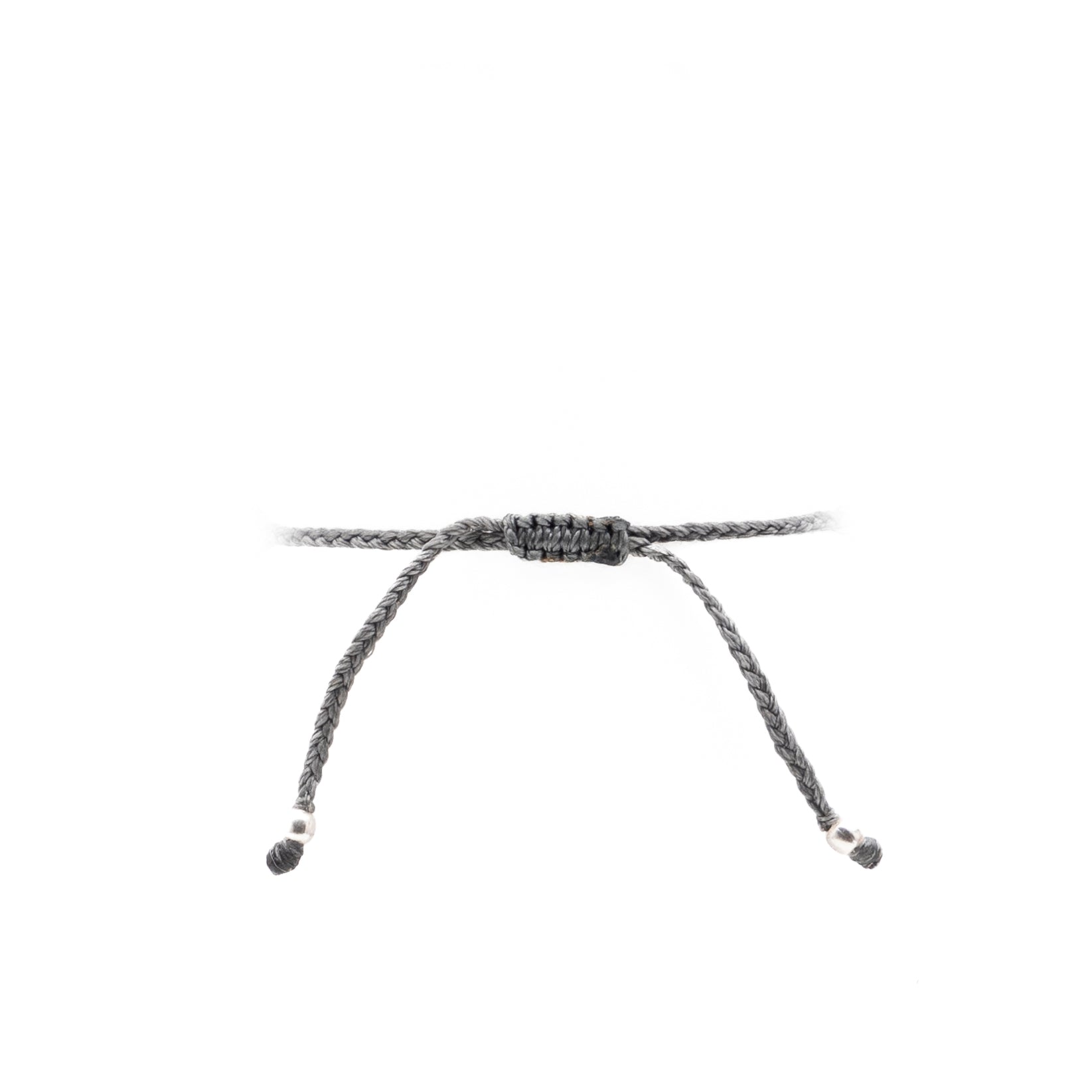 Pulsera Miyuki Caballero redonda oxford centro rojo, plata