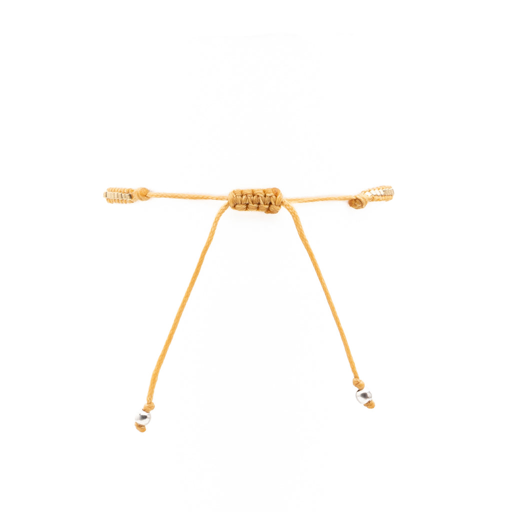Pulsera Miyuki sencilla dorado