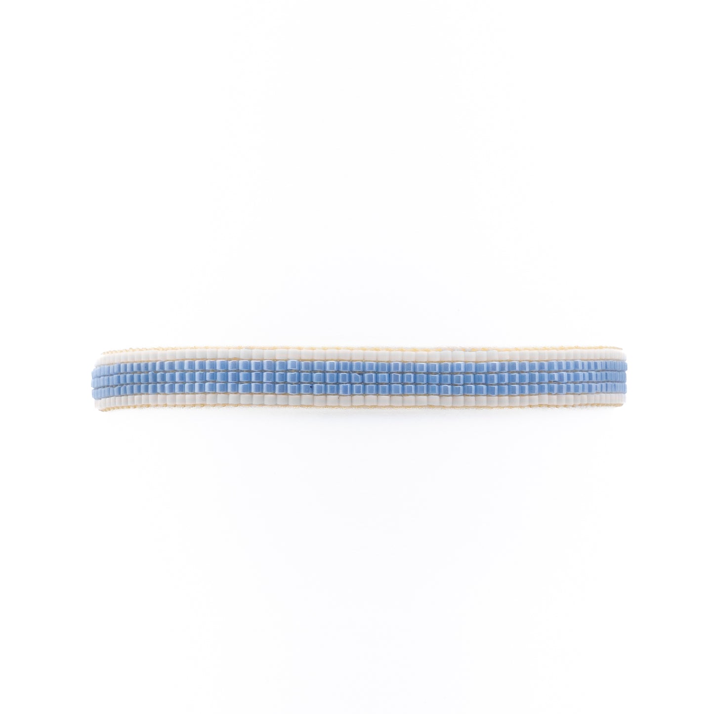 Pulsera Miyuki chica azul cielo orilla blanco