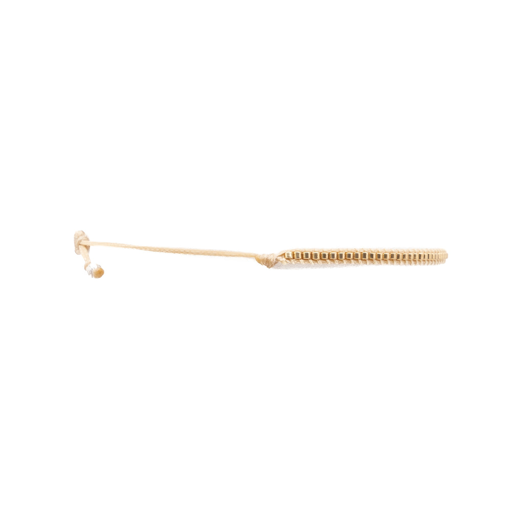 Pulsera Miyuki sencilla dorado