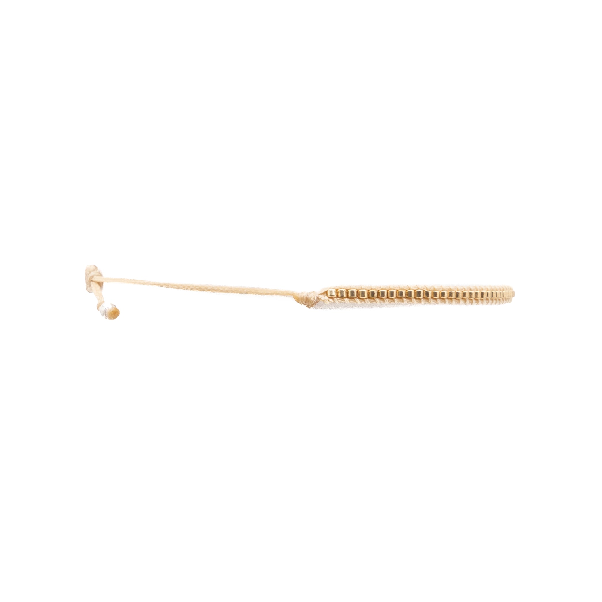 Pulsera Miyuki sencilla dorado