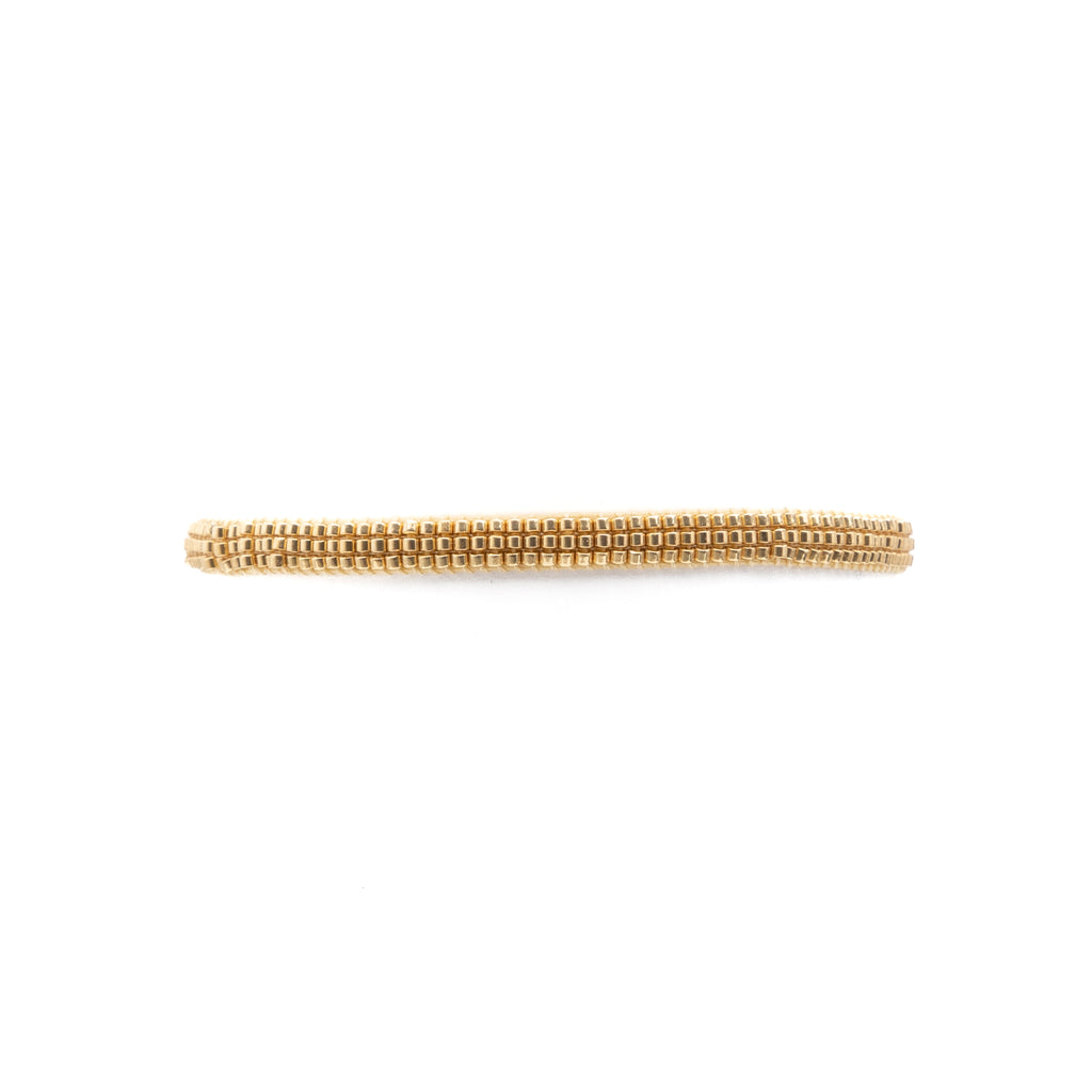 Pulsera MIYUKI 3 lineas dorado