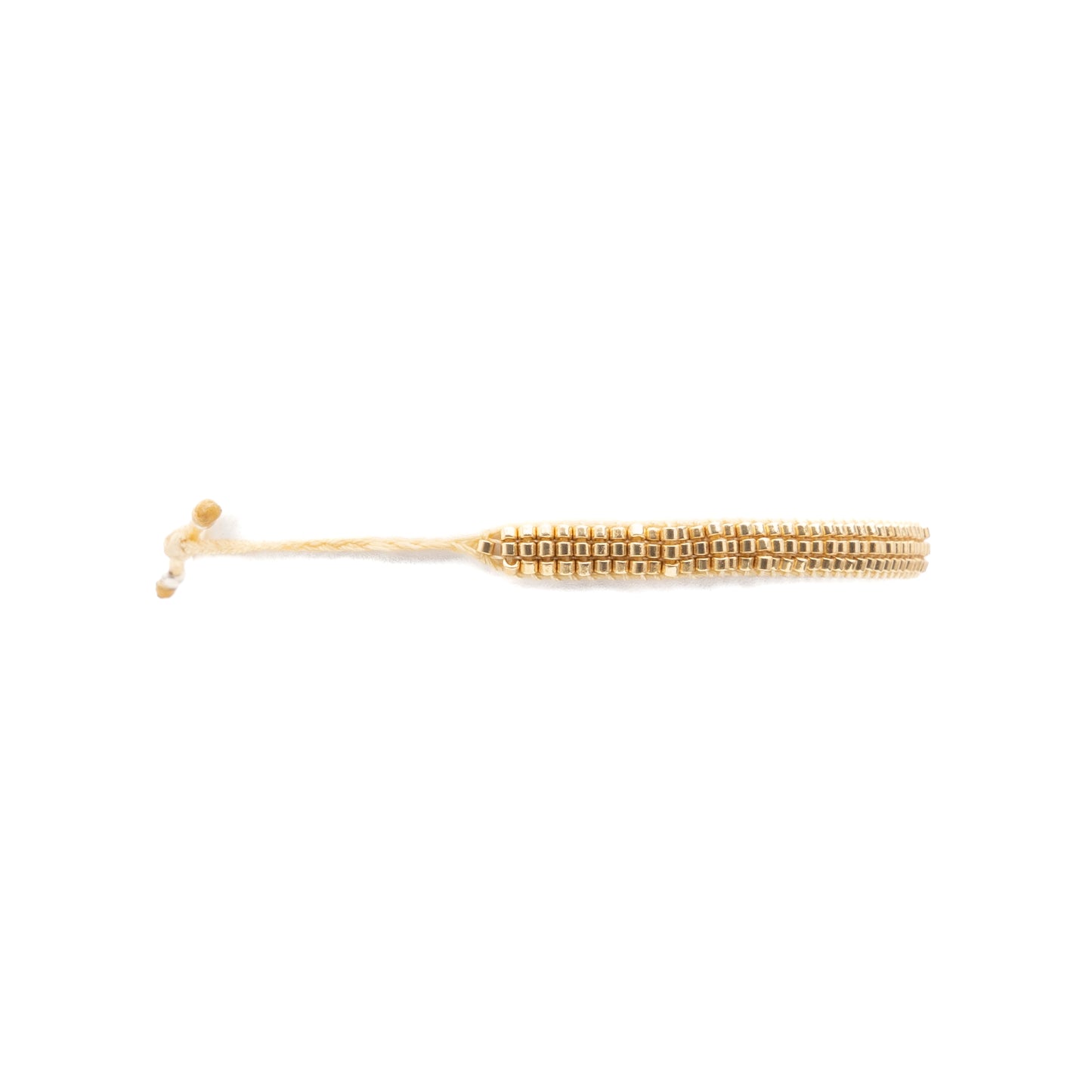 Pulsera MIYUKI 3 lineas dorado
