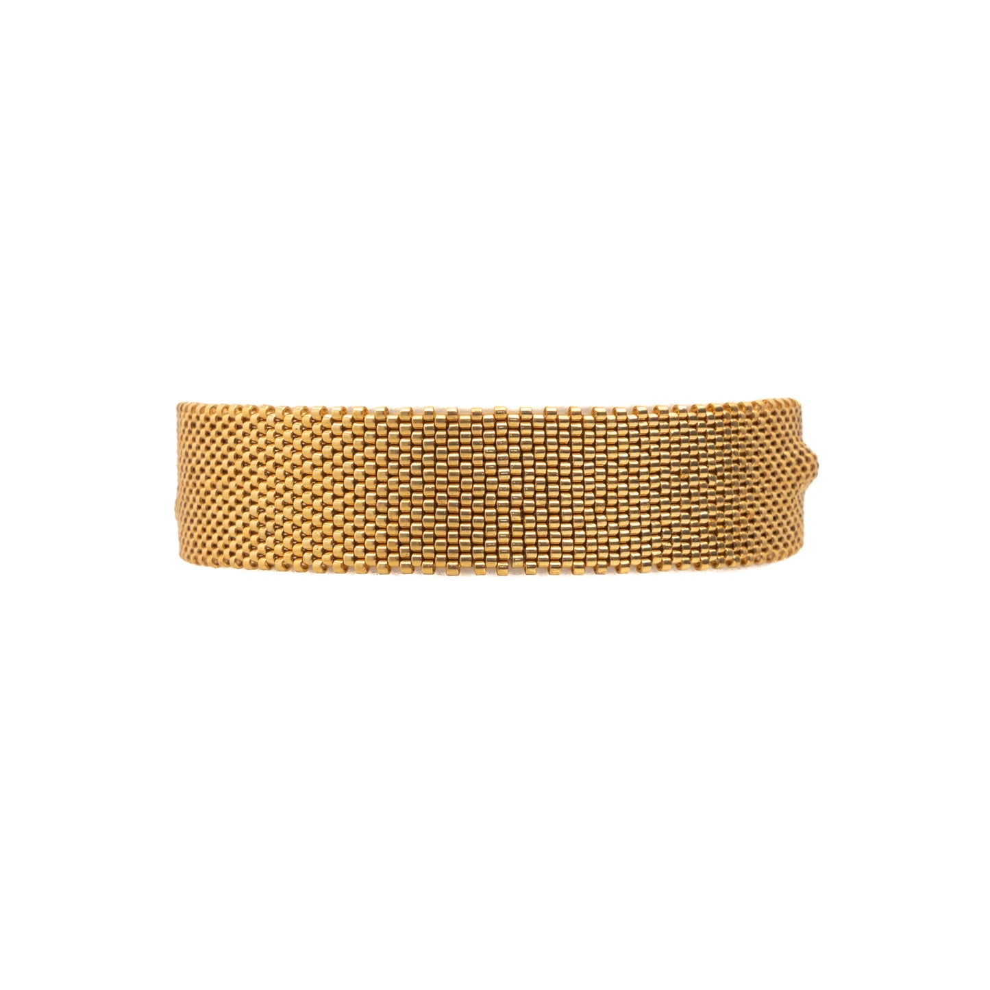 Pulsera Miyuki grande dorada