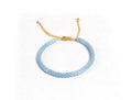 Pulsera Miyuki redondas azul
