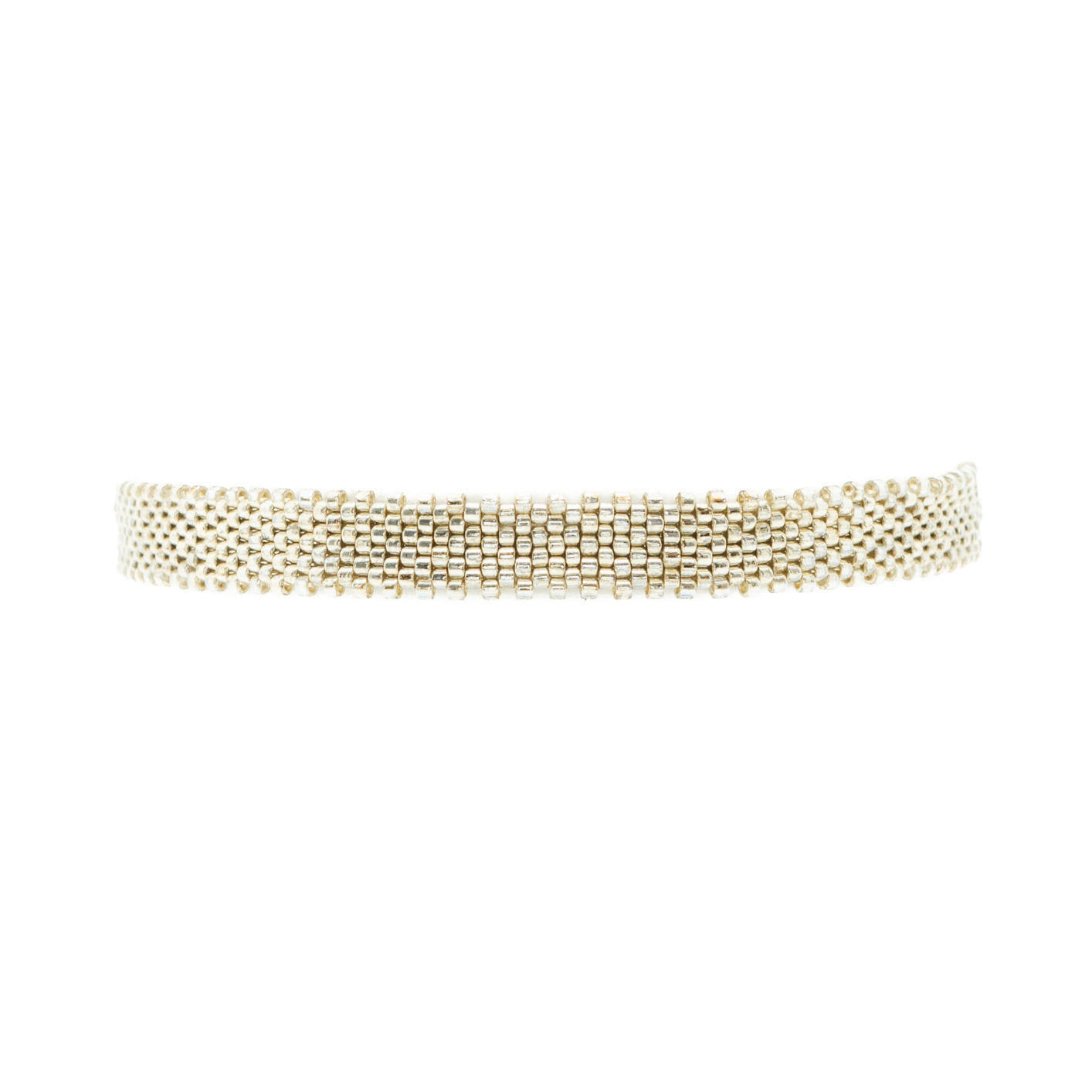 Pulsera Miyuki chica plata