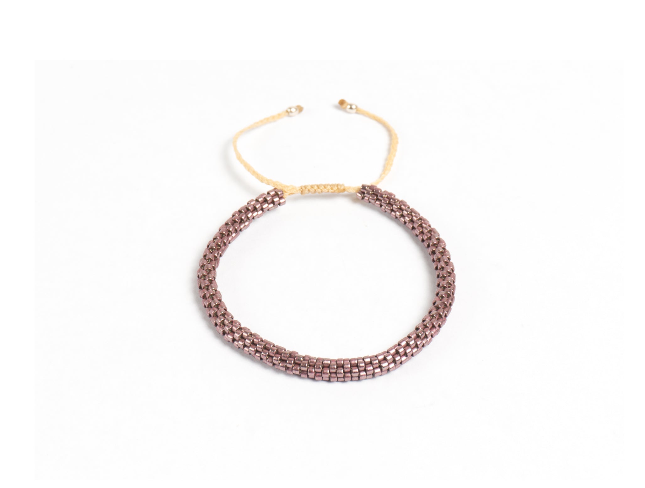 Pulsera MIYUKI redondas lila