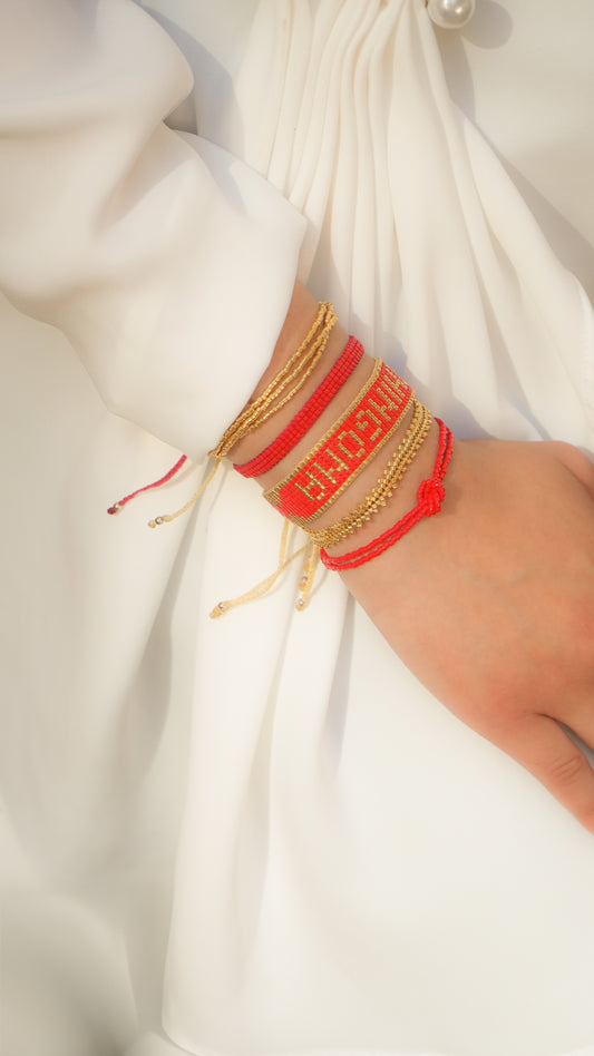 Set CHINGONA Rojo y dorado