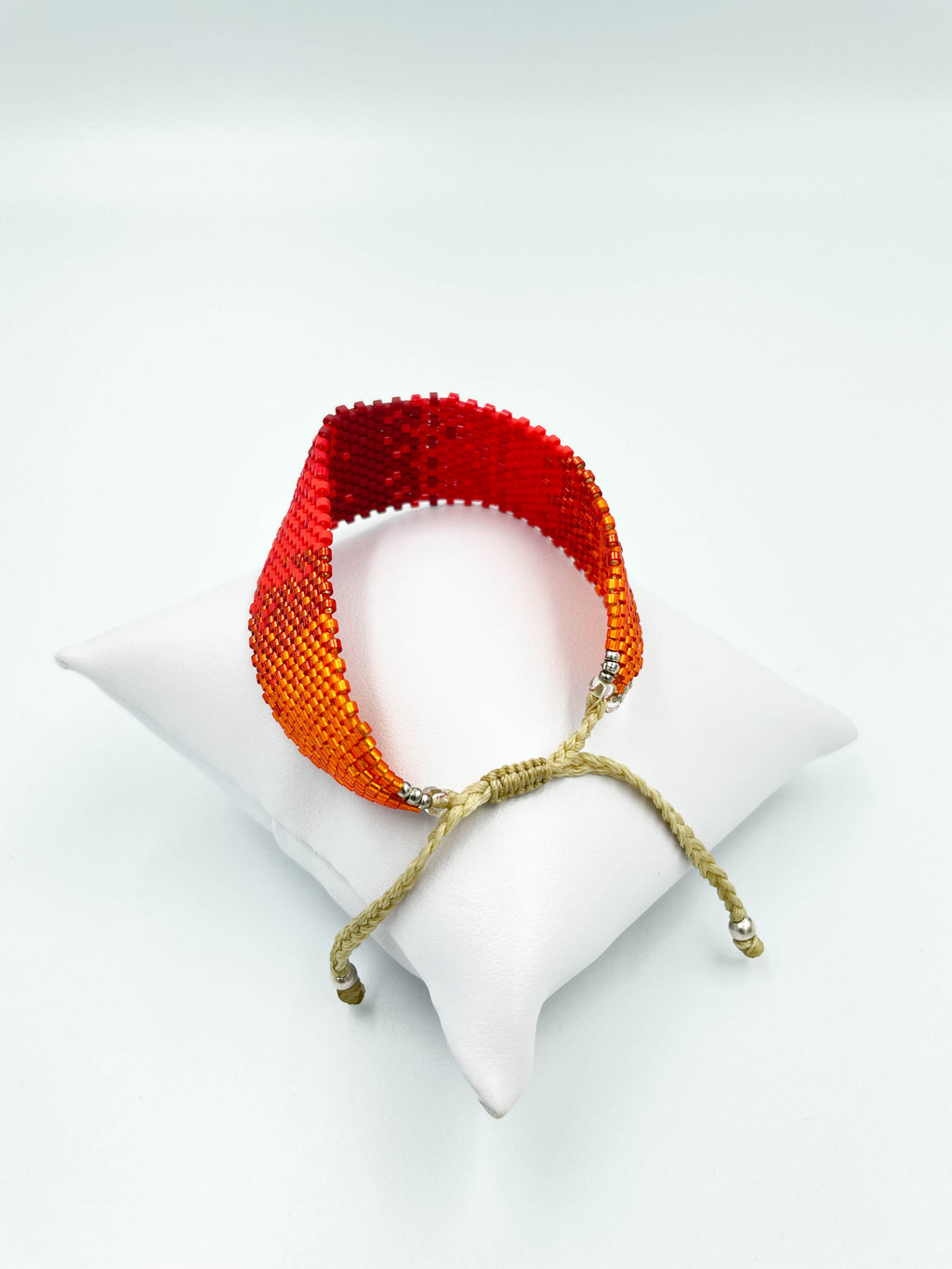 Pulsera Miyuki grande explosión de rojos