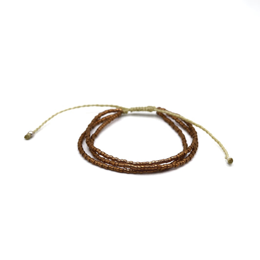 Pulsera Miyuki CLEOPATRA ocre brillante