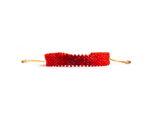 Pulsera Miyuki chica roja mix