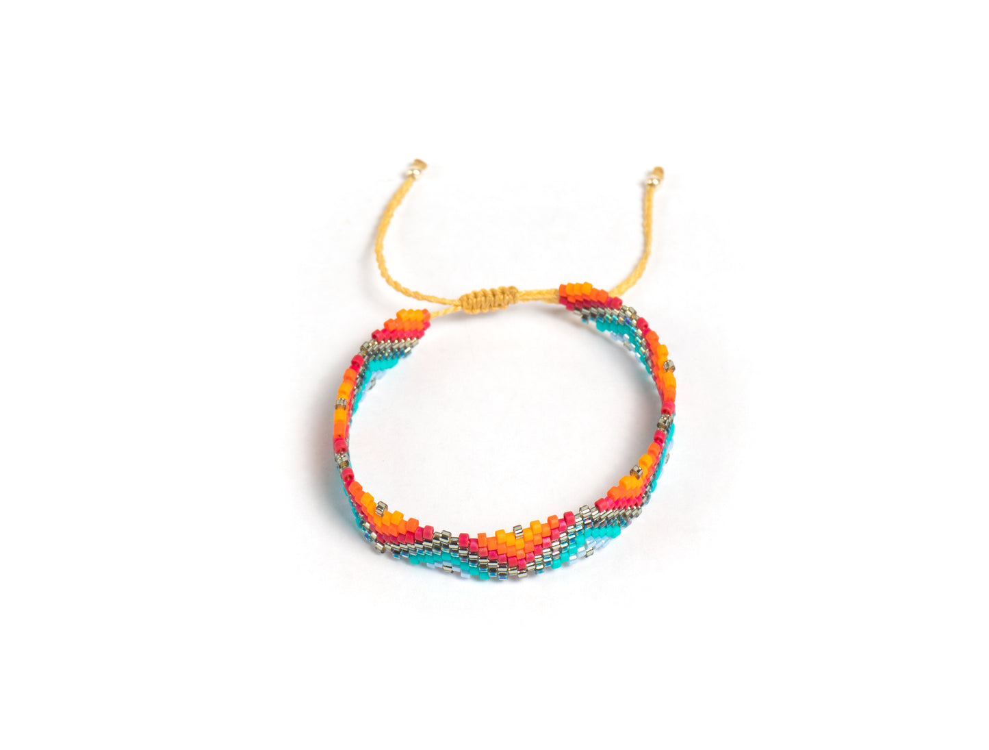 Pulsera Miyuki chica triangulos en colores